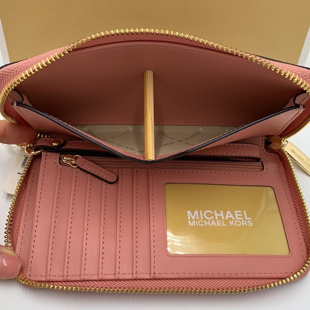 Michael Kors Avril Small Leather Top-Zip Satchel and Multifunctional Phone Case - Picture 13 of 16